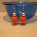 Putlute - Maži oranžinai auskariukai:)