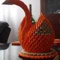 giedre1117 - origami: oranžinė gulbė