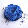 KJgalerija - Sagė-gėlė . Mėlyna su šakelėmis