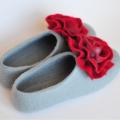 Veltinio šlepetės /wool felted slippers