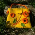 wilhelmina - "Sunny days " hand felted bag