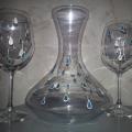 alphali - Dekanteris ir dvi taurės vynui