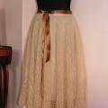 hana - Smėlinės spalvos mocherinis sijonas
