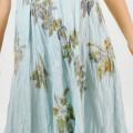 EiliuotaVILNA - lininė suknelė papuošta augaliniais motyvais "vijoklio apraizgyta"