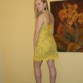 Geltona suknelė su bolero