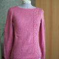 teressita - rožinis megztinukas su pyne