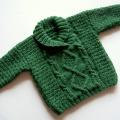 teressita - žalias megztinukas