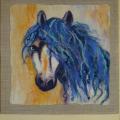 interjero detalė, paveikslas žirgas "žydroji svajonė"