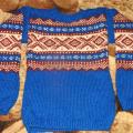 juratele - megztinis margais raštais