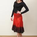 Virbaliukas - Čigoniškas raudonas išskirtinis sijonas
