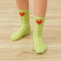 Virbaliukas - Žalsvos kojinytės su širdelėm