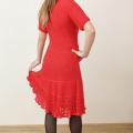 Ypatinga raudona elegantiška suknelė