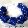 zavinga - Mėlyna gėliių apyrankė