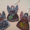 alphali - Mediniai ir keramikiniai angelai ~10cm