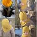 Pavasarinė kepurė ir šalikėlis berniukui