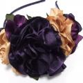 Sigitaflowers - Lankelis plaukams violetinis iš gėlių