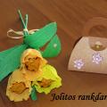 simjol - Tulpių (saldainių) puokštė ir rankinė (dovanėlei)