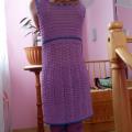 Violetinė nerta suknelė