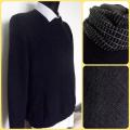 Aushra - Juodas vyriškas megztinis