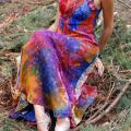 fancycolor - Velta suknelė "Margaspalvis paukštis"