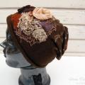 GitanaDesign - Kepurė "Šokoladinė rožė"