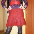 Knitfinity - Raudonas sijonas