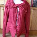 Knitfinity - Vilnonis bordo megztinis