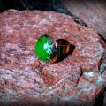Vaiidute - Žiedas su kaolinu, žalias