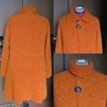 babule - Oranžinis megztinis - paltukas