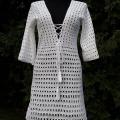 Knitfinity - Balta paplūdimio suknelė