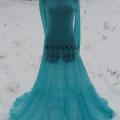 KristiKnit - megzta mocherinė suknelė "Ledo karalienė''