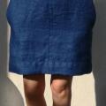 stinga - Lininė mėlyna suknelė