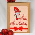 Urtestekstile - Nykštukas - Kalėdinių dovanėlių idėja - siuvinėtas rankšluostis