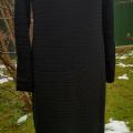 zhaki - Nerta ilga juoda suknelė 1
