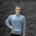 Žydrai pilkas megztinis