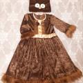 baltabalta - Pelėdos karnavalinis kostiumas mergaitei