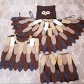 baltabalta - Pelėdos,pelėdžiuko, apuoko, paukščio vaikiškas karnavalinis kostiumas