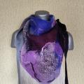 blansyte - Veltas surišamas šalikas violetinių spalvų