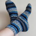 garsija - Mėlynos margos  vilnonės kojinės