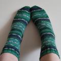 garsija - žalios vilnonės kojinės