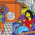 Ingridos nekenčiamas mokinys Usūrinis autobusų stotyje mato chuliganą Marėką sėdint su savo pana
