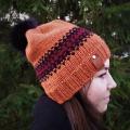 Knitfinity - Oranžinė kepurė