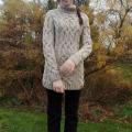 Knitfinity - Pilkas pyniuotas megztinis