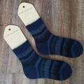 Knitfinity - Plonos mėlynos kojinės 1