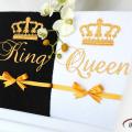 Siuvinėti chalatai porai - King ir Queen