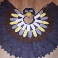 Vanago, erelio, paukščio vaikiškas karnavalinis kostiumas