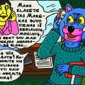 Vienaturtis - Batuotas Katinas telefonu kalbasi su chuligano Marėko buvusia "Profkės" klasės auklėtoja