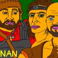 Vienaturtis - Serialo "Conan" trys veikėjai kovotojai