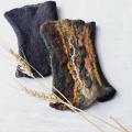 VilnosDizainas - Veltos merino vilnos riešines gamtos atspalviai