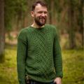 Žalias merino megztinis